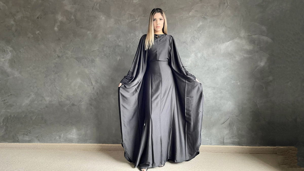 Essential Silk Jilbab - Onyx