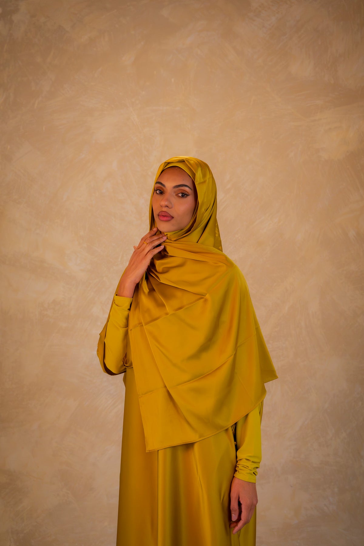 All in-one Jilbab - Amber Glow