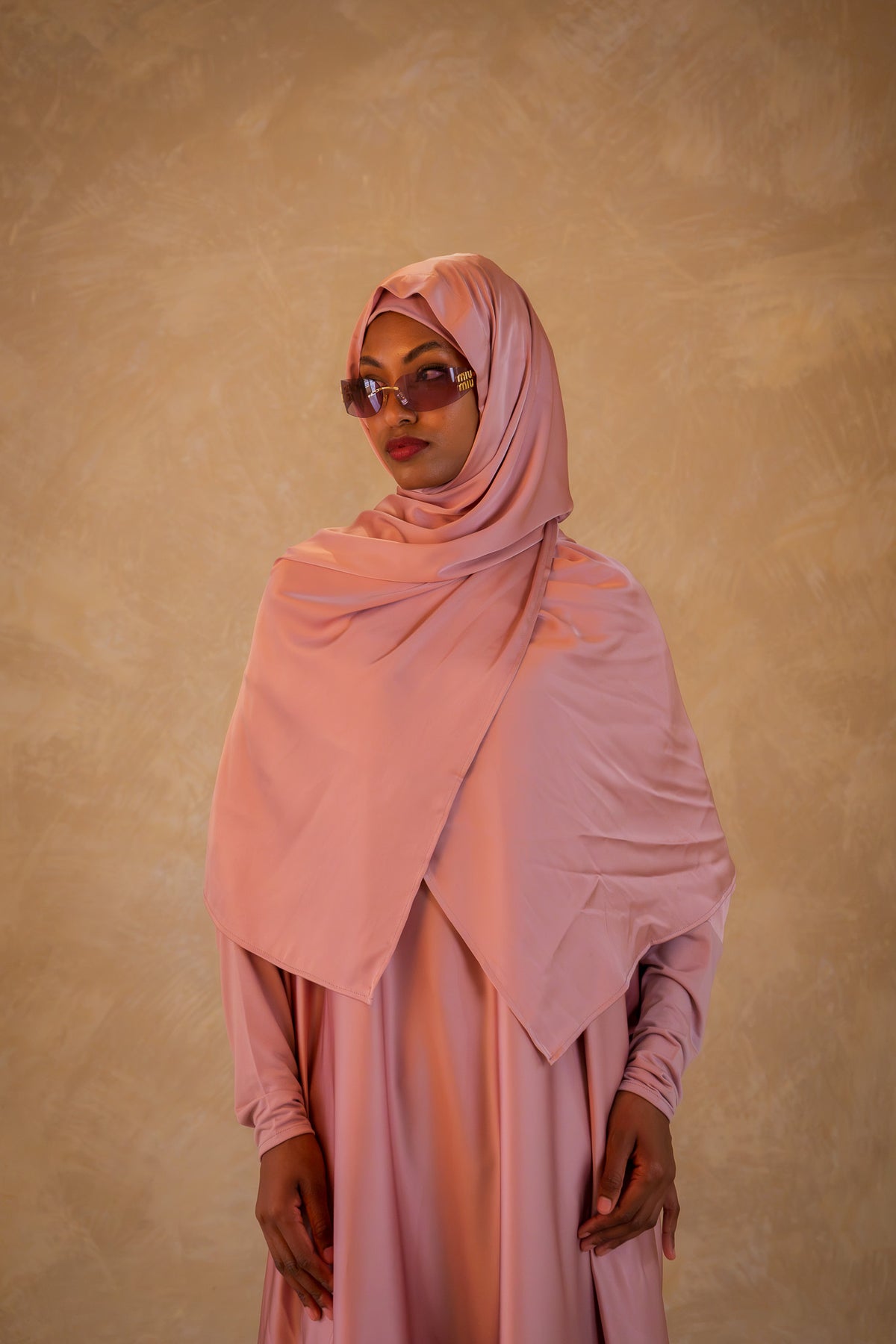 All in-one Jilbab - Orchid