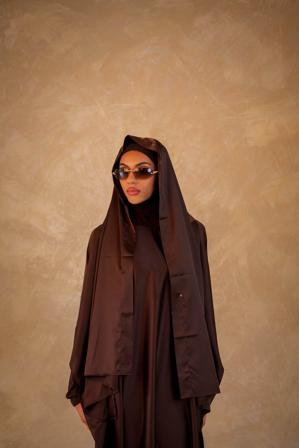 All in-one Jilbab - Espresso Brown