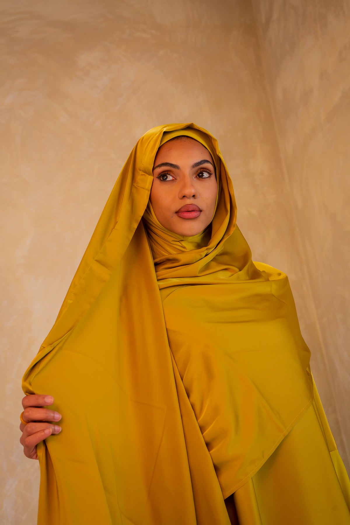All in-one Jilbab - Amber Glow