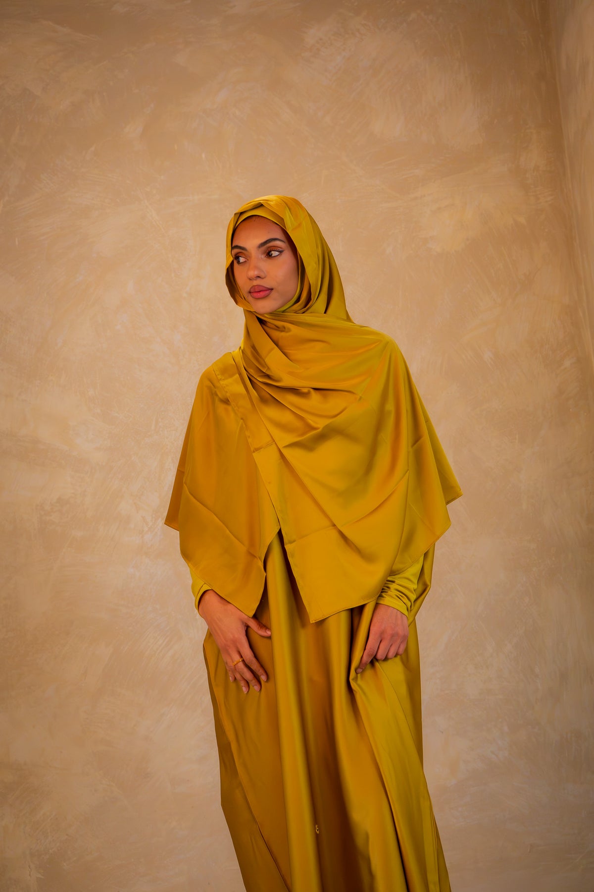 All in-one Jilbab - Amber Glow