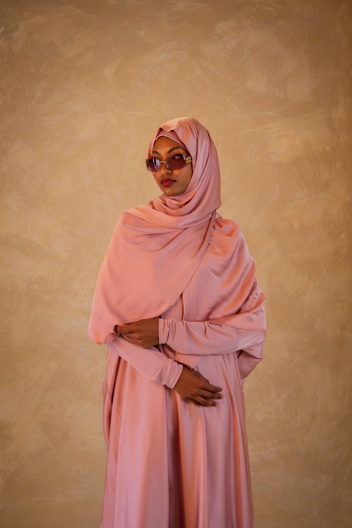 All in-one Jilbab - Orchid