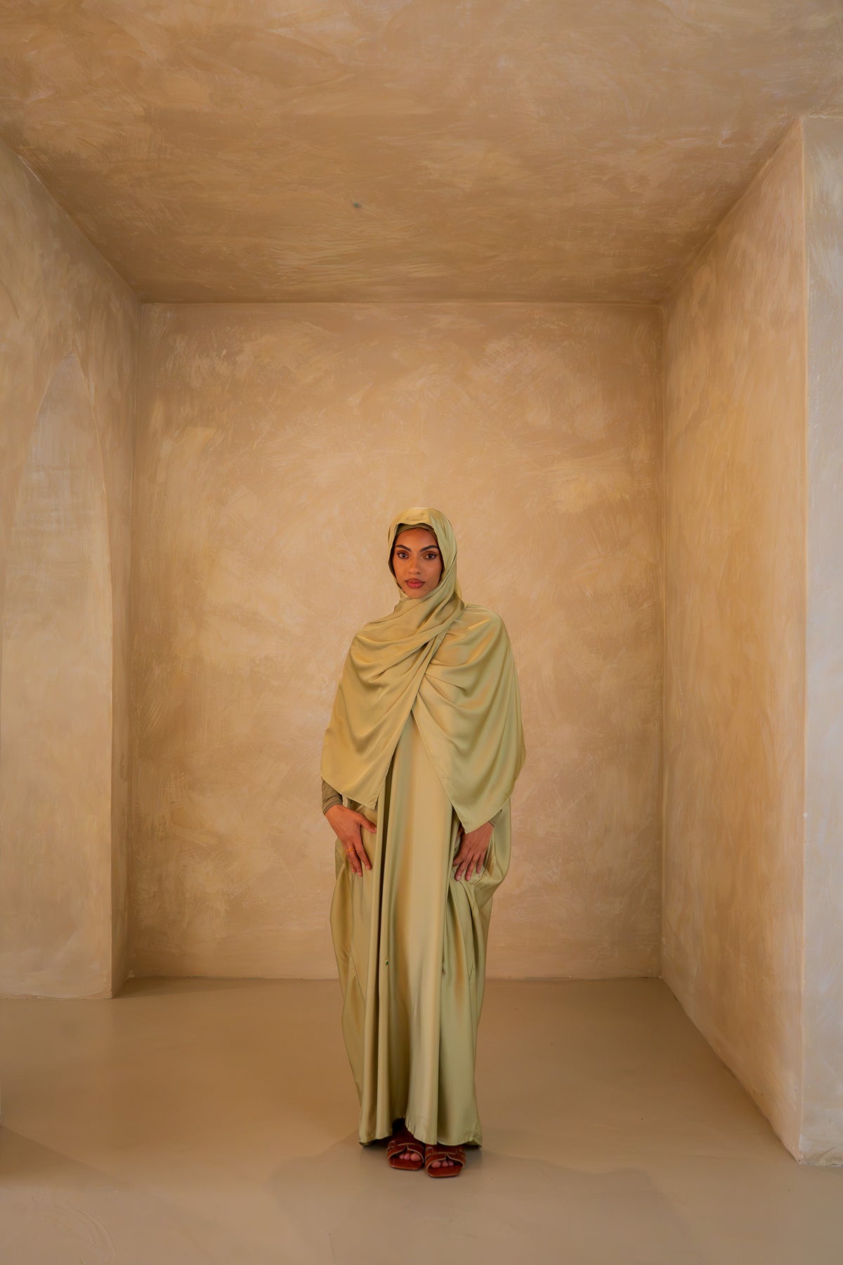 All in-one Jilbab - Pistachio