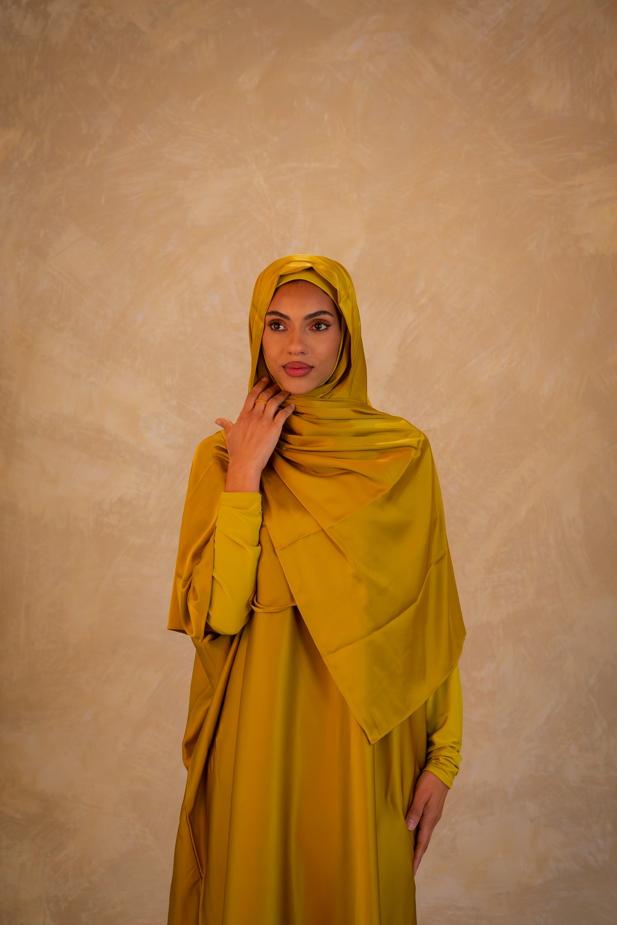 All in-one Jilbab - Amber Glow