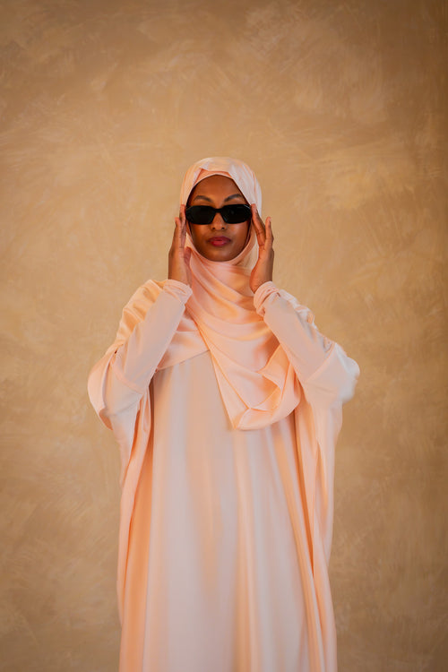 All in-one Jilbab - Candy floss