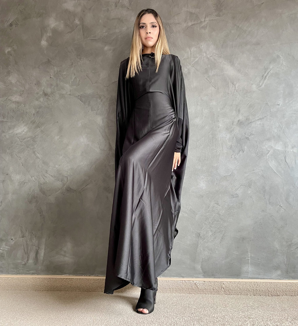 Essential Silk Jilbab - Onyx