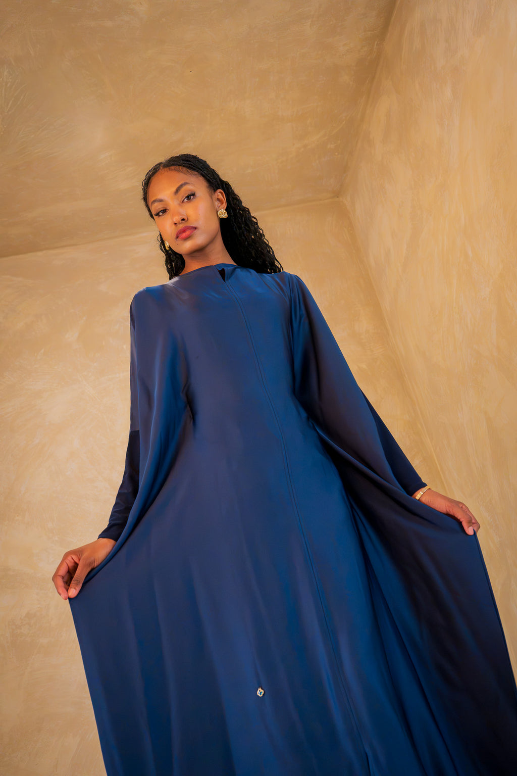 Essential Silk Jilbab - Midnight